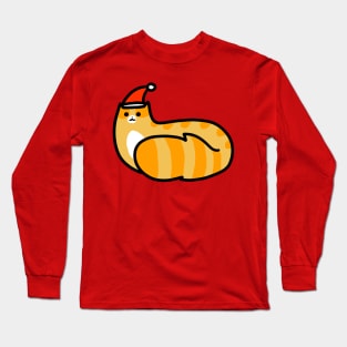 Fluffy Christmas Tabby Long Sleeve T-Shirt